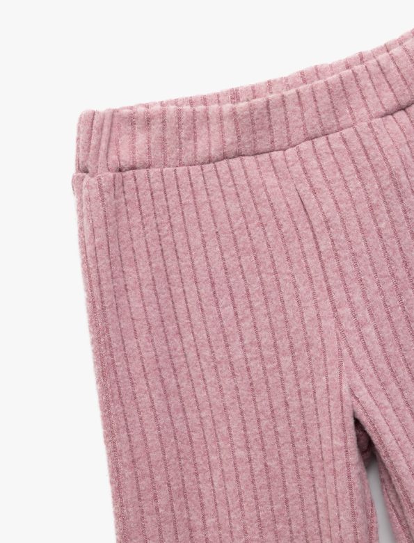 Girls' Baby Elastic Waist Viscose Blend Basic Leggings