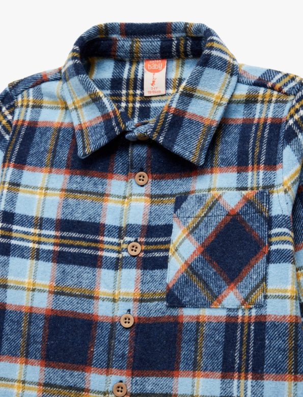 Baby Boy Checked Flannel Shirt