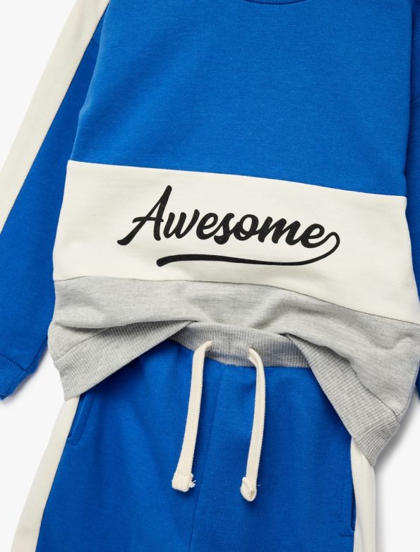 Baby Boy Color Block Sweatsuit