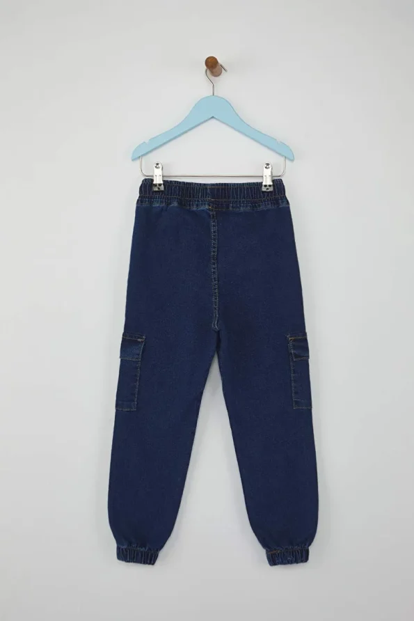 Trendyolmilla Kids Dark Blue Cotton Boys Denim Jeans