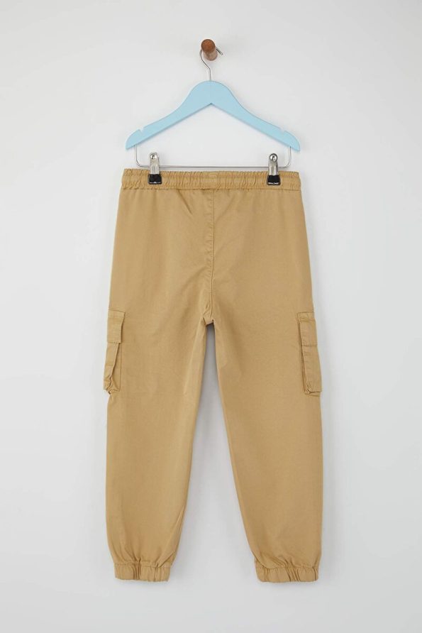 Trendyolmilla Kids Beige Cotton Twill Pants for Boys