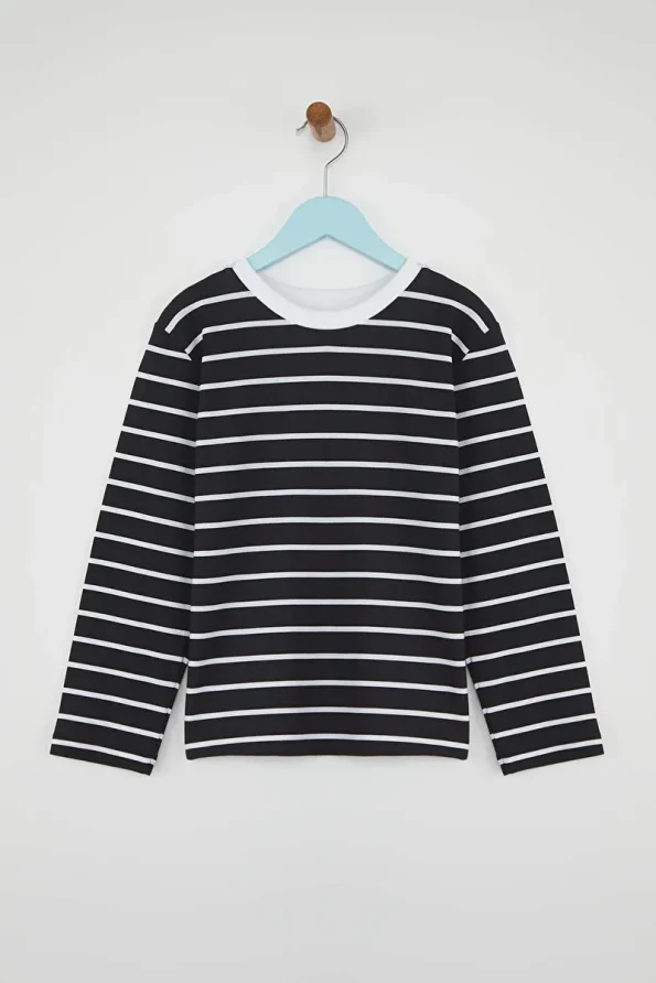 Trendyolmilla Kids Navy-Green-Cream 3-Pack Boys' T-Shirts