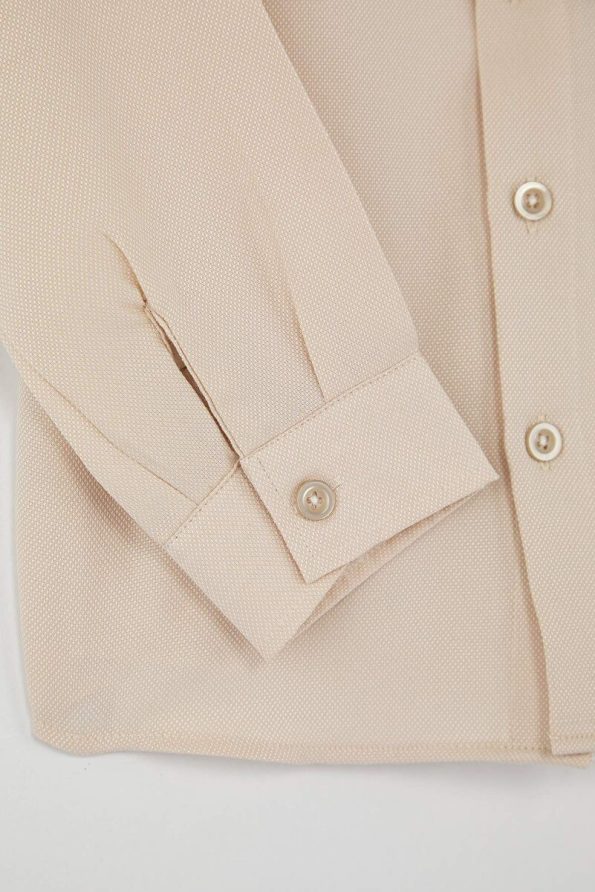 Trendyolmilla Kids Cream Embroidered Woven Shirt for Boys