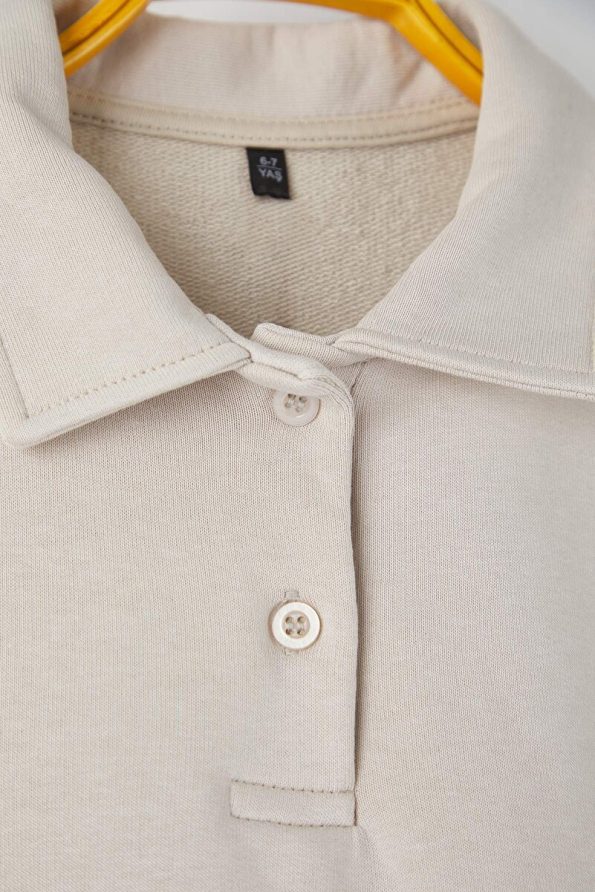 Trendyolmilla Kids Unisex Cotton Polo Neck Sweatshirt