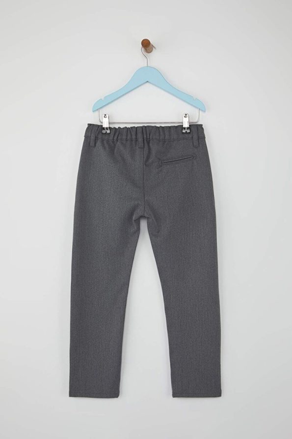 Trendyolmilla Kids Gray Boys Basic Regular School Trousers