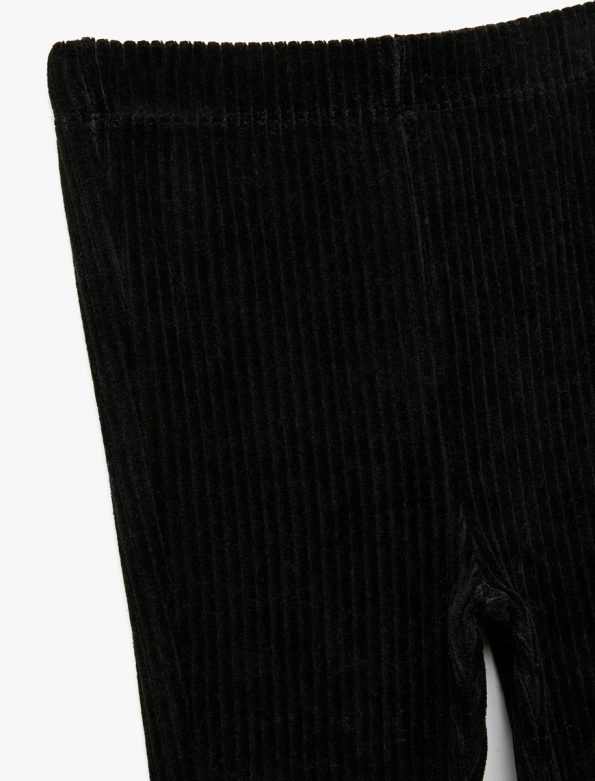 Girls' Velvet Spanish Flared Tights