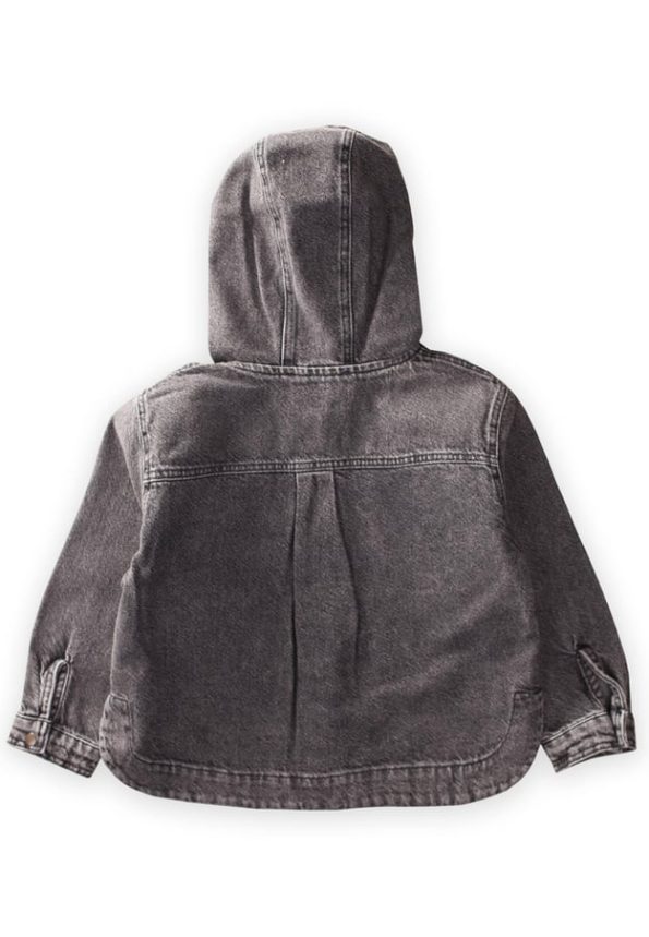 Hooded Denim Jacket 2-7 Years Black