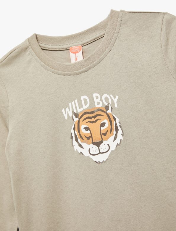 Baby Boy Tiger Printed T-Shirt