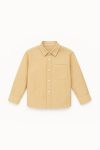 Boys' Cotton Beige Long Sleeve Shirt