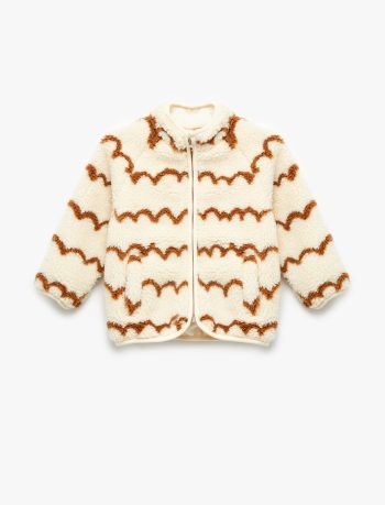 Girls' Long Sleeve Printed Polar Jacket