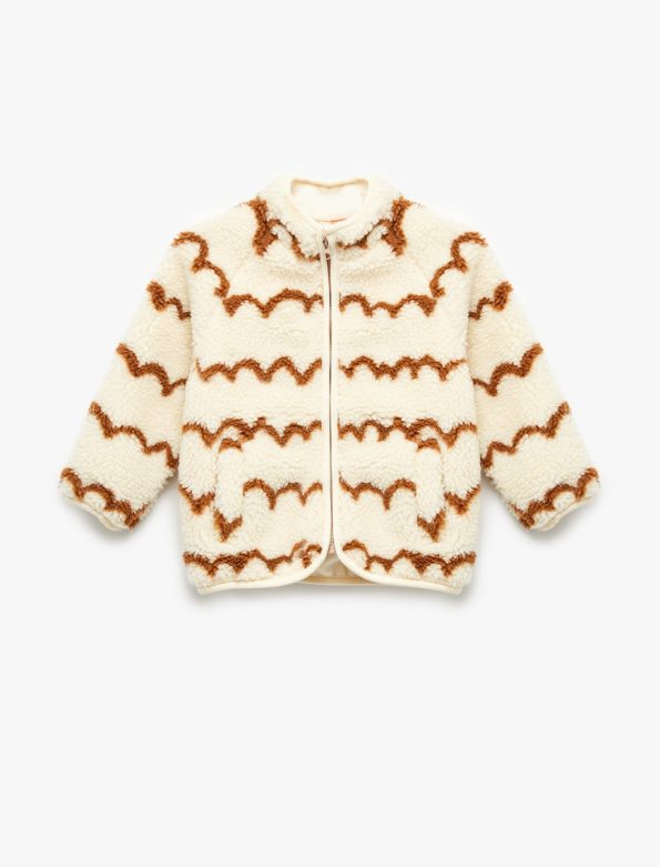 Girls' Long Sleeve Printed Polar Jacket