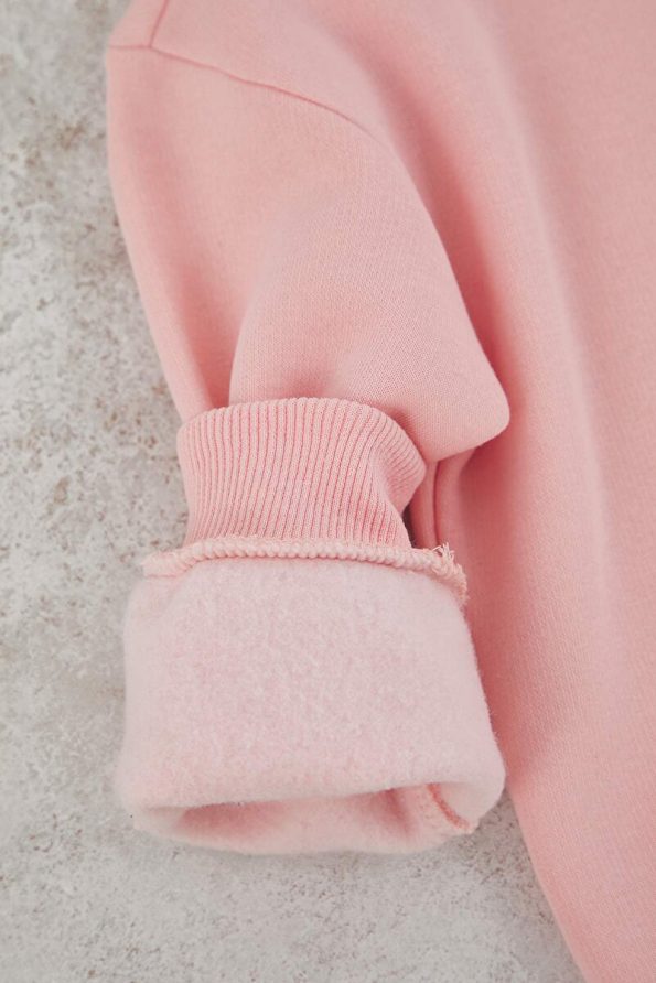 Trendyolmilla Kids Powder Pink Cotton Oversized Knit Set for Girls