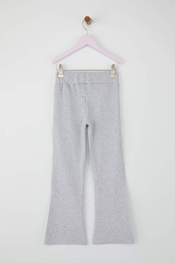 Trendyolmilla Kids Black-Grey 2-Pack Girls' Plain Stretch Knit Leggings