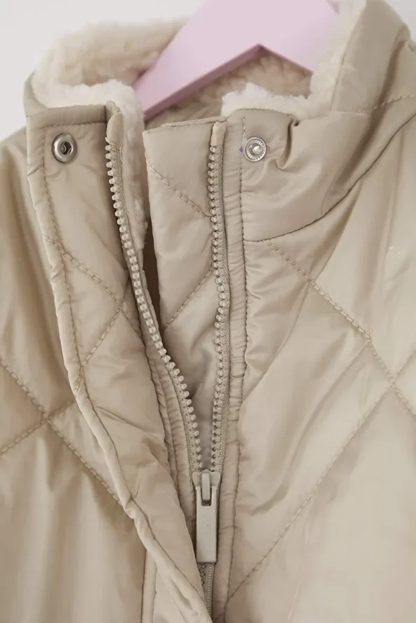 Trendyolmilla Kids Stone Girl's Straight Collar Regular Jacket
