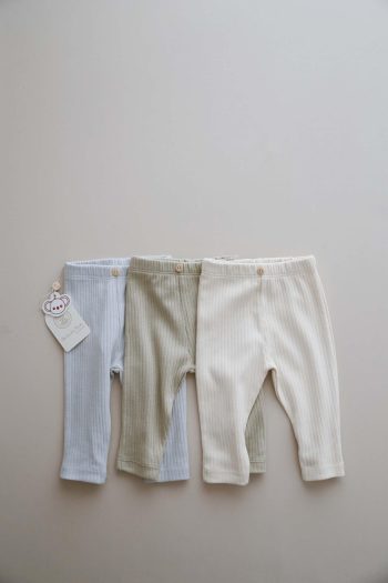 3-Pack Baby Ribbed Leggings Model 2