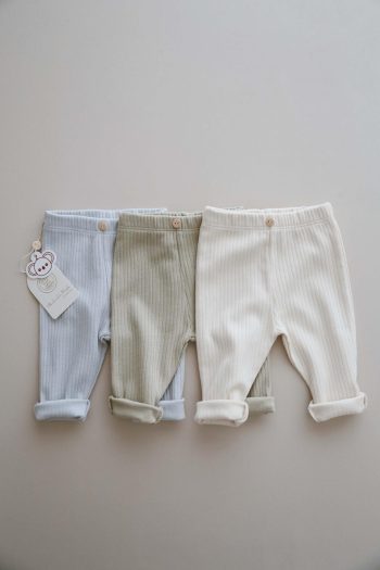 3-Pack Baby Ribbed Leggings Model 2
