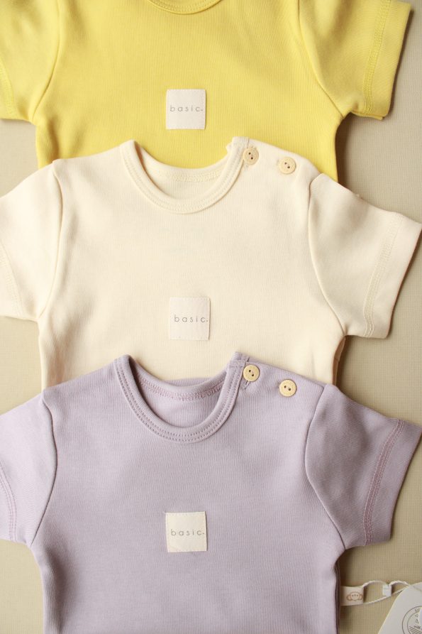 3-Piece Embroidered Short Sleeve Bodysuit Set