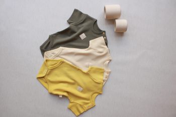 3-Pack Basic Short Sleeve Snap Bodysuit Model 8