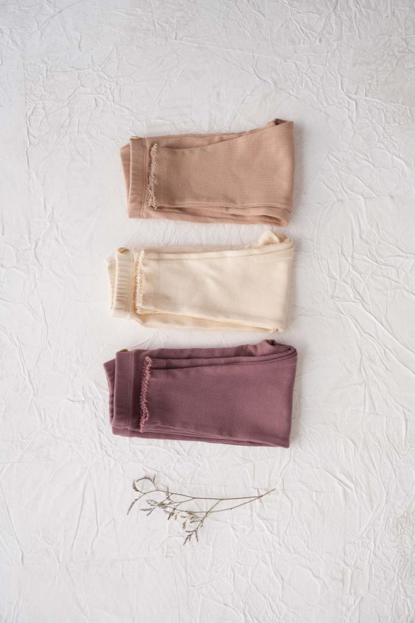 Set of 3 Baby Ribbed Leggings Model 3
