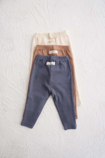 Set of 3 Baby Ribbed Leggings Model 4