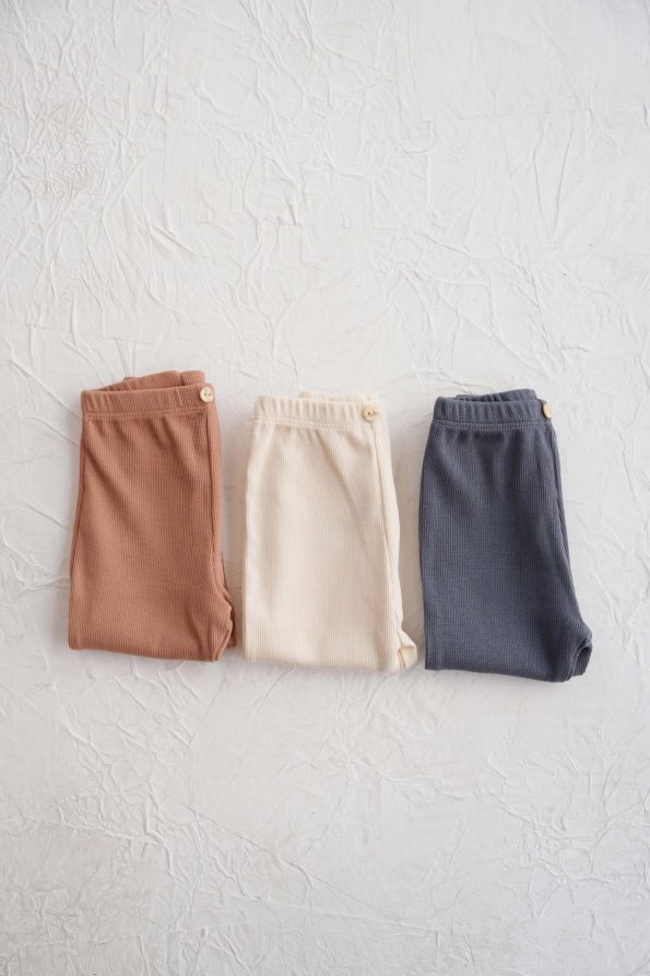 Set of 3 Baby Ribbed Leggings Model 4