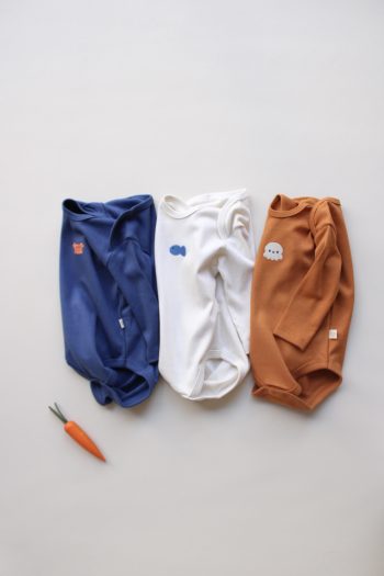 Set of 3 Embroidered Long Sleeve Bodysuits