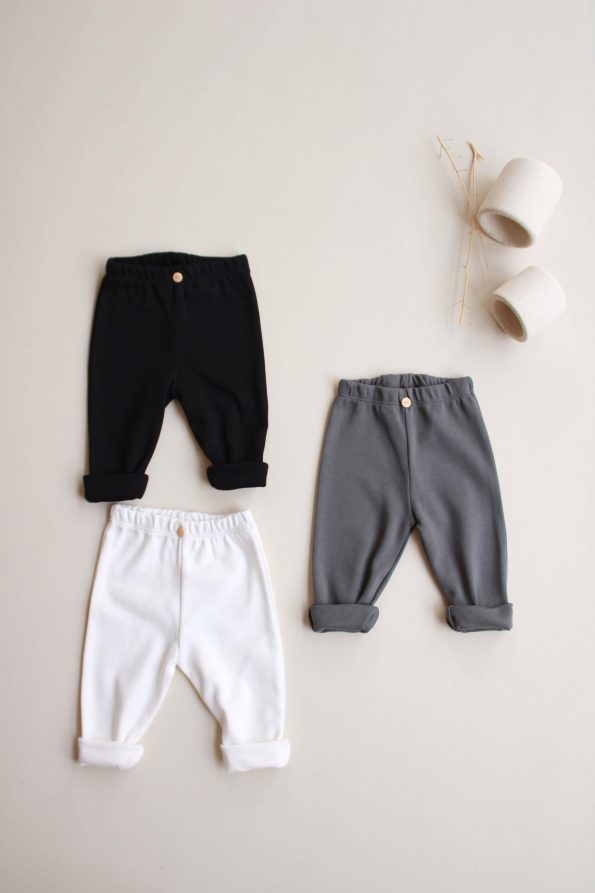 3-Piece Cotton Baby Leggings Set