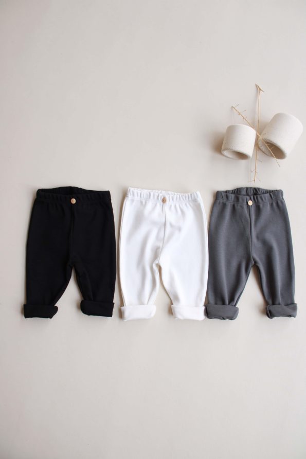 3-Piece Cotton Baby Leggings Set