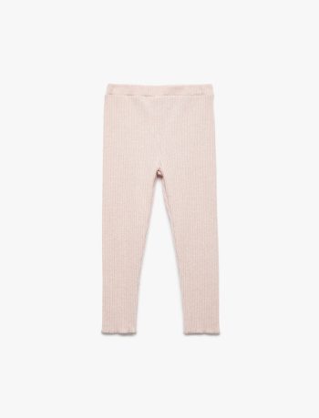 Girls' Baby Elastic Waist Basic Leggings