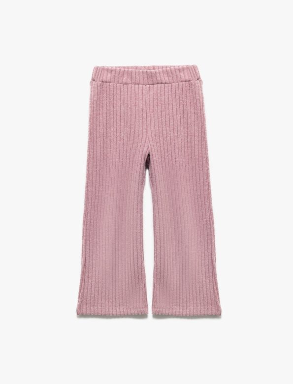 Girls' Baby Elastic Waist Viscose Blend Basic Leggings