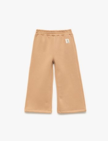 Girls' Baby Elastic Waist Wide Leg Sweatpants