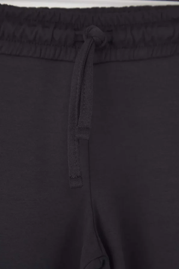 Trendyolmilla Kids Anthracite-Beige Cotton Knit Trousers for Girls