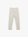 Girls' Cotton Ribbed Basic Long Leggings
