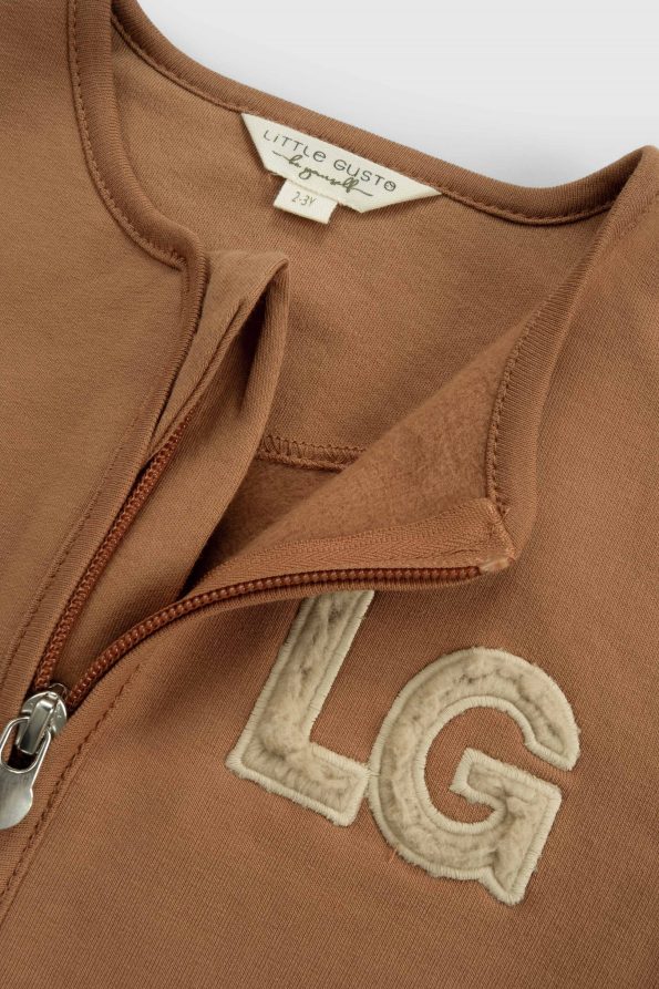 Organic Cotton Baby Jacket Brown