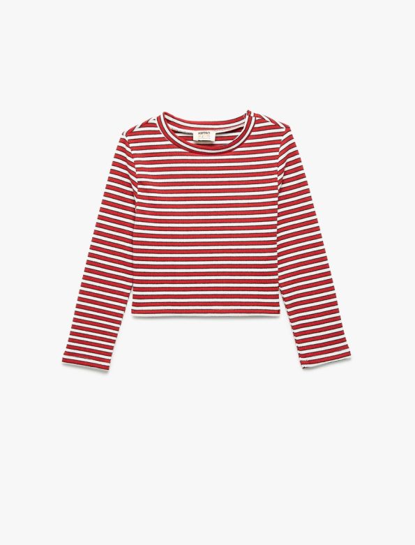 Girl Ribbed Striped T-Shirt