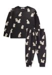 Printed Pajama Set for Ages 1-5 Anthracite