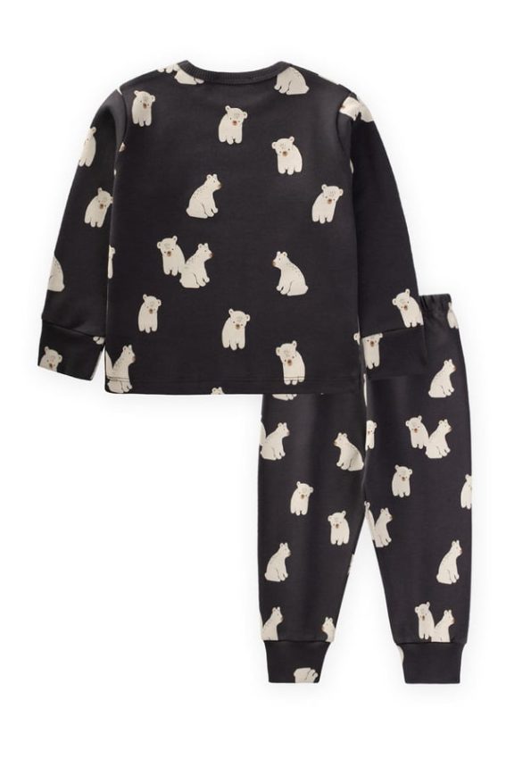 Printed Pajama Set for Ages 1-5 Anthracite