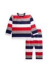 Striped Pajama Set for Ages 2-9 in Navy Blue