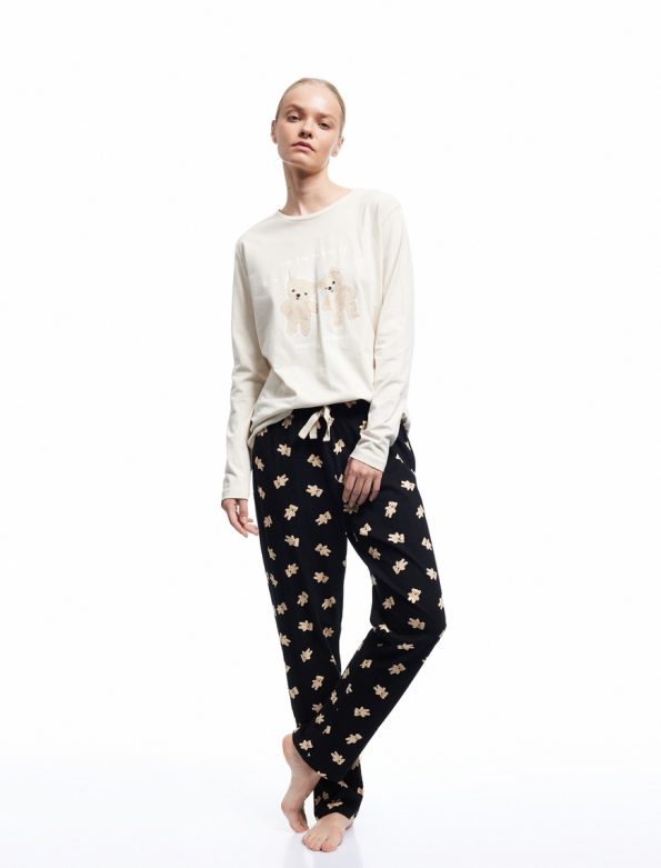 Bear Printed Pajama Set