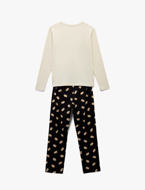 Bear Printed Pajama Set