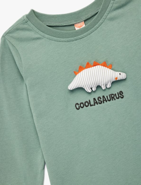 Baby Boy Appliqued Cotton T-Shirt