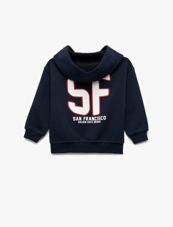 Baby Boy Printed Hooded Sweatshirt