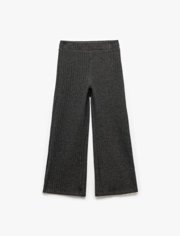 Girls' Baby Elastic Waist Viscose Blend Basic Leggings