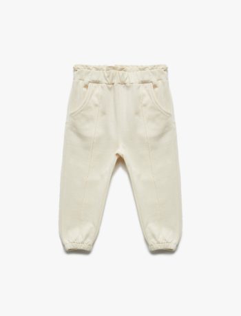 Girls' Cotton Brushed Pocket Jogger Pants