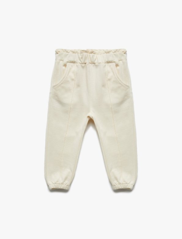 Girls' Cotton Brushed Pocket Jogger Pants