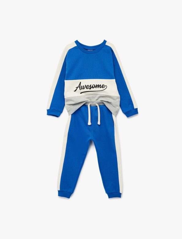 Baby Boy Color Block Sweatsuit
