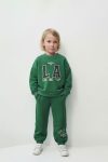 Boys' Cotton Green LA Print Sweatshirt Tracksuit - Casual Everyday Style