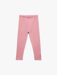 Cotton Elastic Waist Basic Leggings for Baby Girls