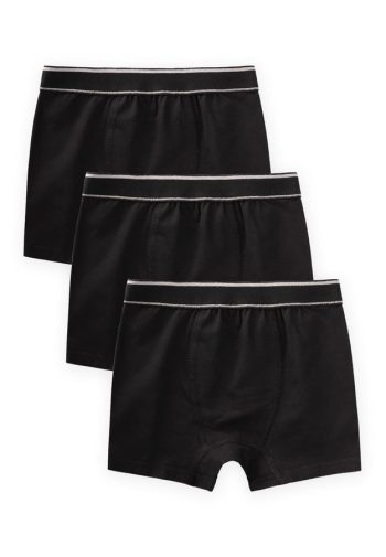 Boys' Black Boxer Briefs Set 2-9 Years