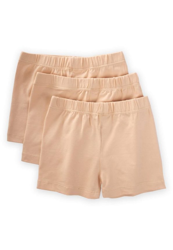 Triple Girls Boxer Set 2-9 Years Light Salmon